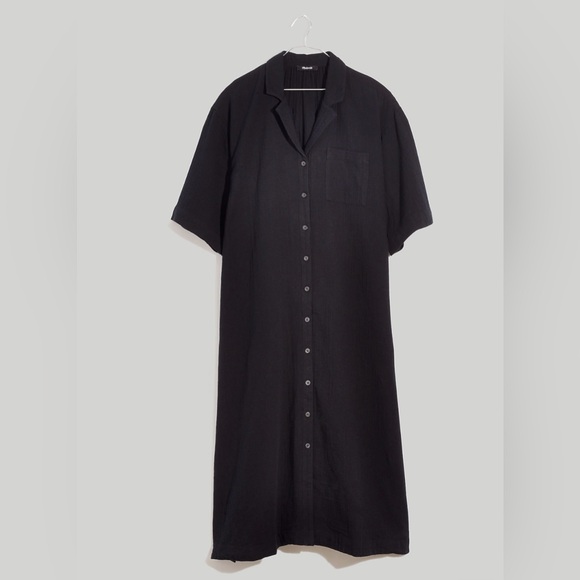 •new• MADEWELL Lightestspun Coverup Maxi Shirt Dress - Picture 3 of 12